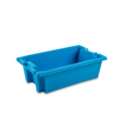 62L - Plastic Fishing bin - Stackable - Blue | Plastics