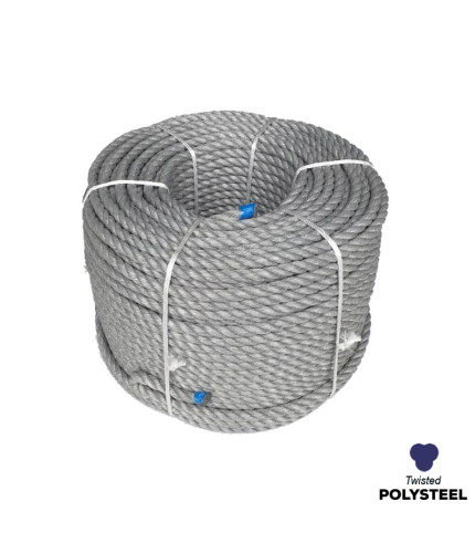 20mm - Polysteel Rope - 3-Strand Construction - Synthetic tensile | SOLD PER METER